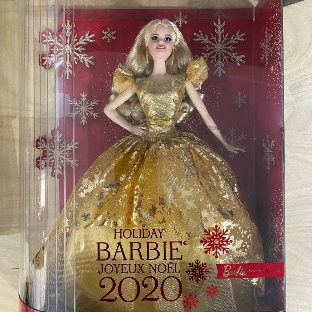 Barbie Signature 2020 Holiday Barbie Doll (12-inch Blonde Long Hair)
